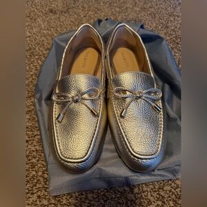 Talbots Women’s Gold Leather Loafers